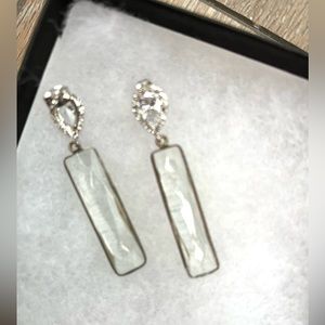 VALENTINE ROUGE clear crystal earrings